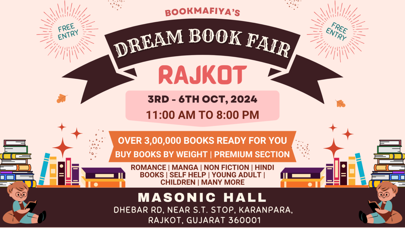 Rajkot book fair 2024, Book fair in Rajkot 2024, BookMafiya's Dream Book Fair Rajkot 2024