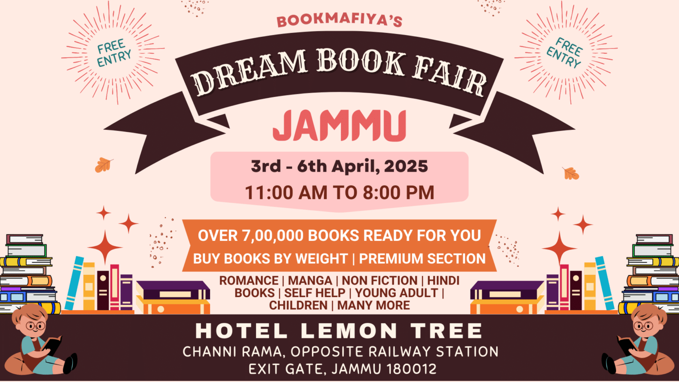 Jammu book fair, Jammu book fair 2025, Book fair in Jammu, Book fair in Jammu 2025, BookMafiya's Dream Book Fair Jammu, BookMafiya's Dream Book Fair Jammu 2025