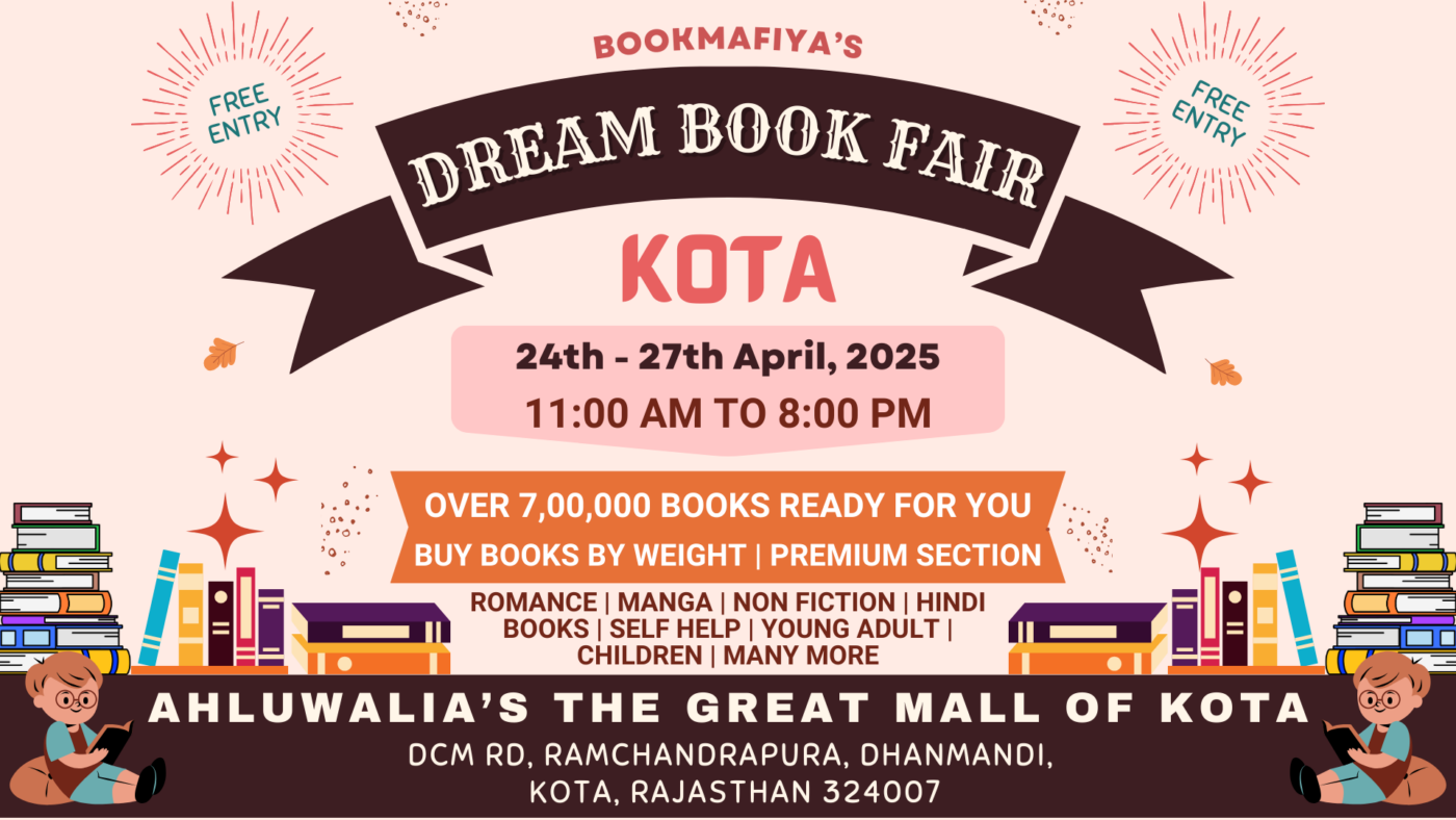 Kota book fair 2025, Book fair in Kota 2025, BookMafiya's Dream Book Fair KOTA, BookMafiya's Dream Book Fair KOTA 2025