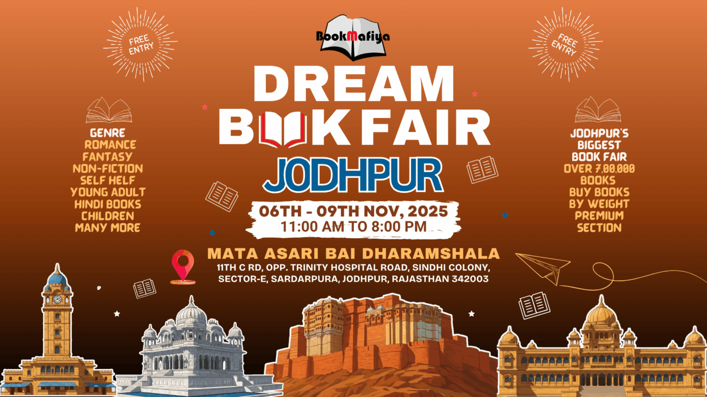 Jodhpur book fair, Book fair in Jodhpur, BookMafiya's Dream Book Fair Jodhpur, Jodhpur book fair 2025, Upcoming jodhpur book fair 2025, bookmafia jodhpur book fair, BookMafiya jodhpur book fair